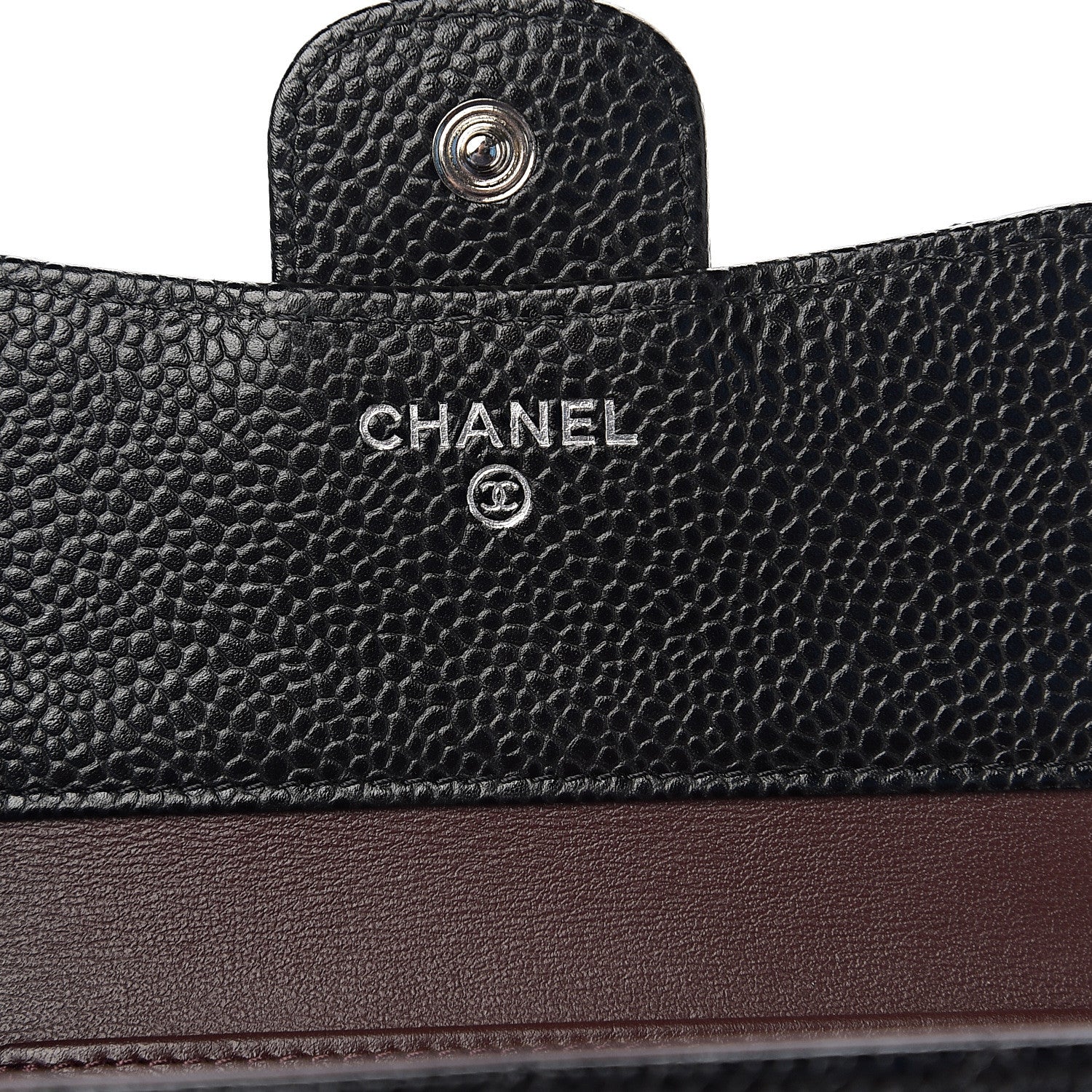 Chanel Caviar Quilted Compact Flap Wallet Black 5 of 7