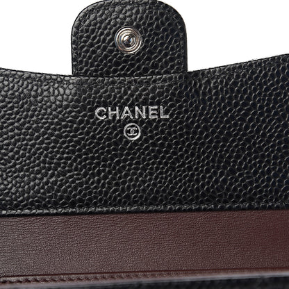 Chanel Caviar Quilted Compact Flap Wallet Black 5 of 7