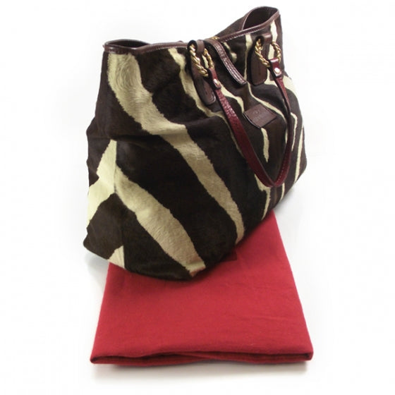 Valentino Garavani Calf Hair Zebra Print Tote 3 of 10