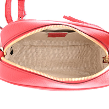Gucci Pebbled Calfskin Small Soho Disco Bag Tabasco Red 5 of 10