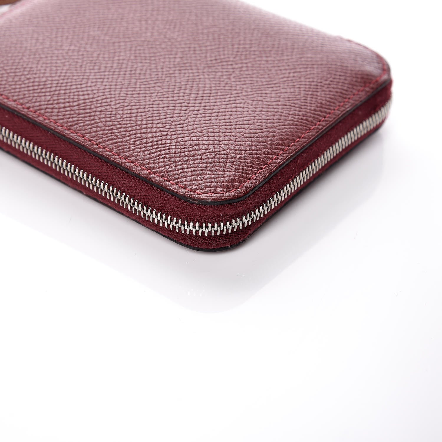 Hermes Epsom Silk'In Compact Wallet Rouge H Jaune Ambre Rose Ete 9 of 14