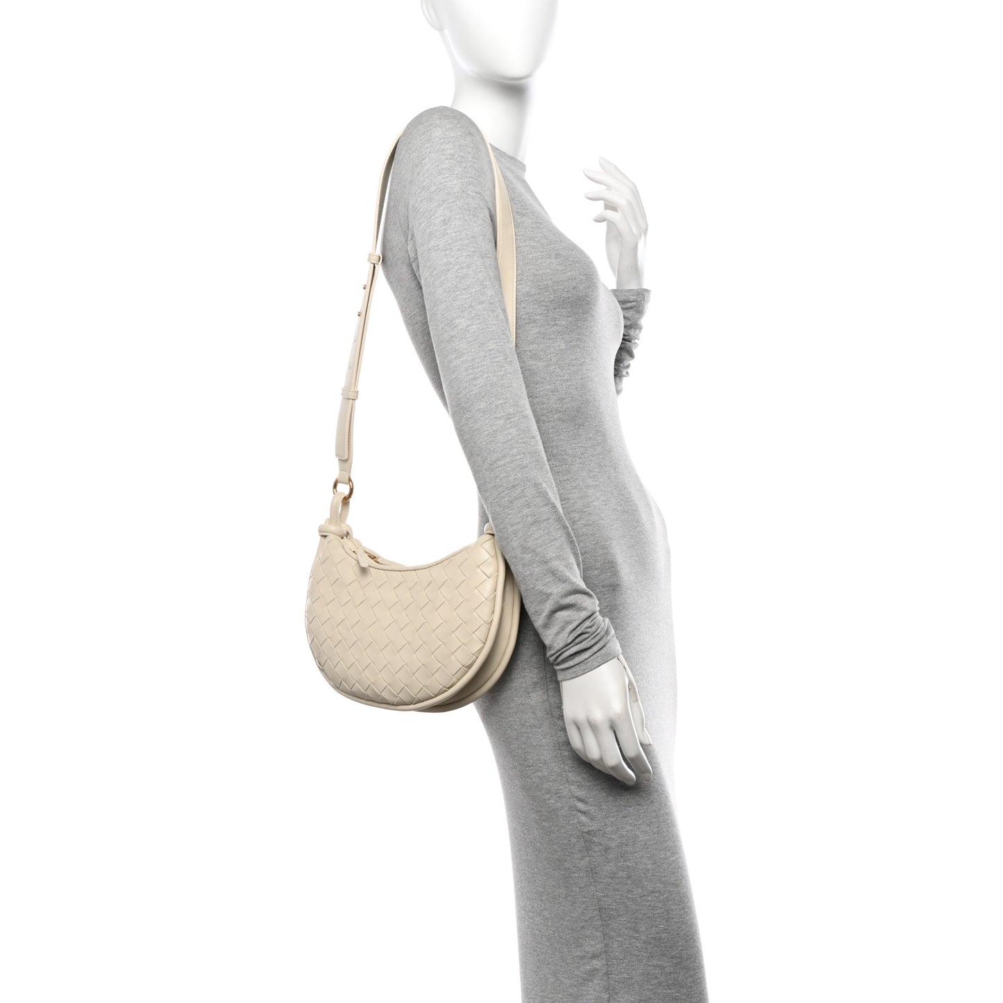Nappa Intrecciato Gemelli Multipocket Bag Sea Salt