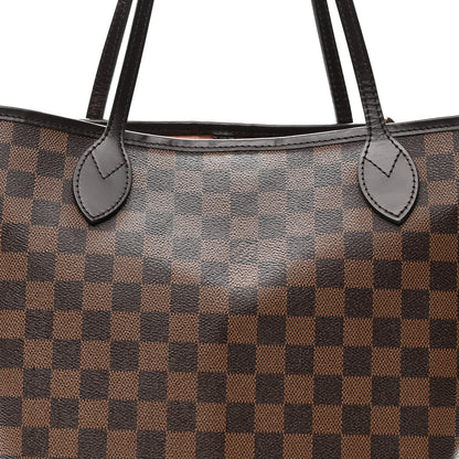 Louis Vuitton Damier Ebene Neo Neverfull MM Rose Ballerine 9 of 17