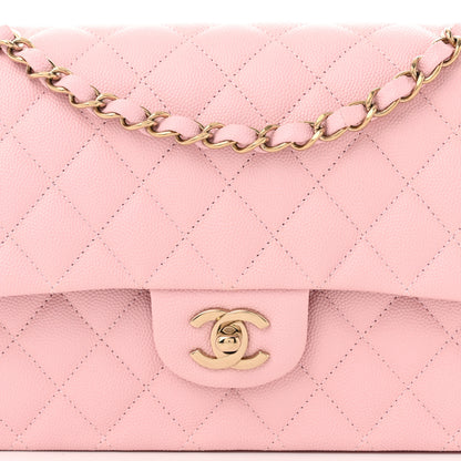 Chanel Caviar Quilted Medium Double Flap Light Pink 8 of 11