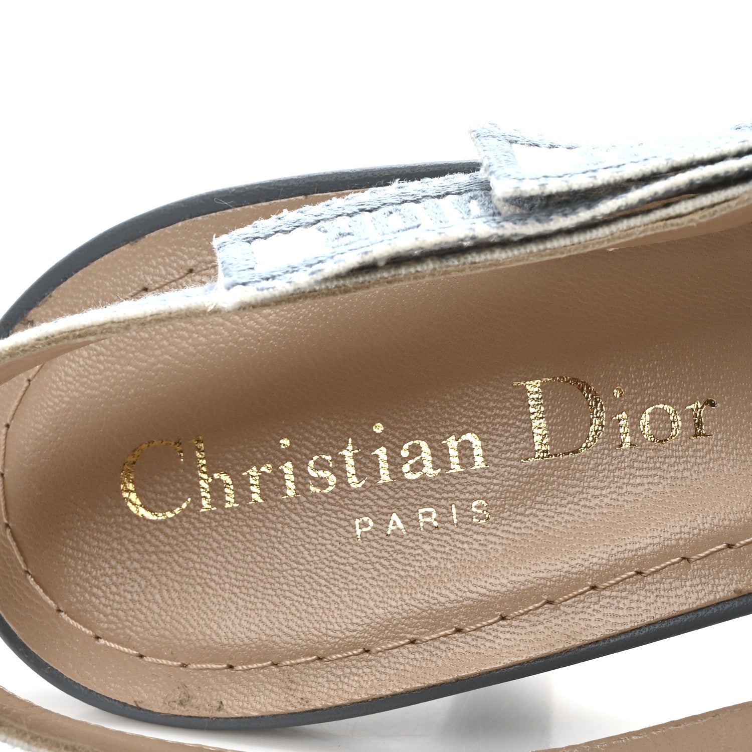 Christian Dior Technical Canvas Ribbon J Adior Slingback 65mm Pumps 41 Bleu Pastel 7 of 10