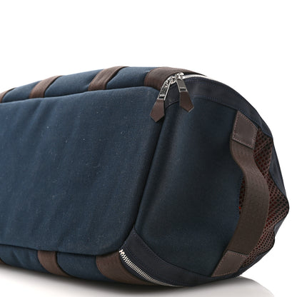 Hermes Fabric Carrying Dog Bag Navy 10 of 10