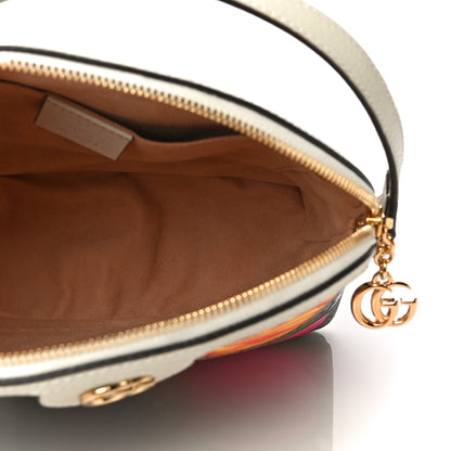 Gucci GG Supreme Monogram Flora Web GG Small Ophidia Dome Shoulder Bag White 5 of 12