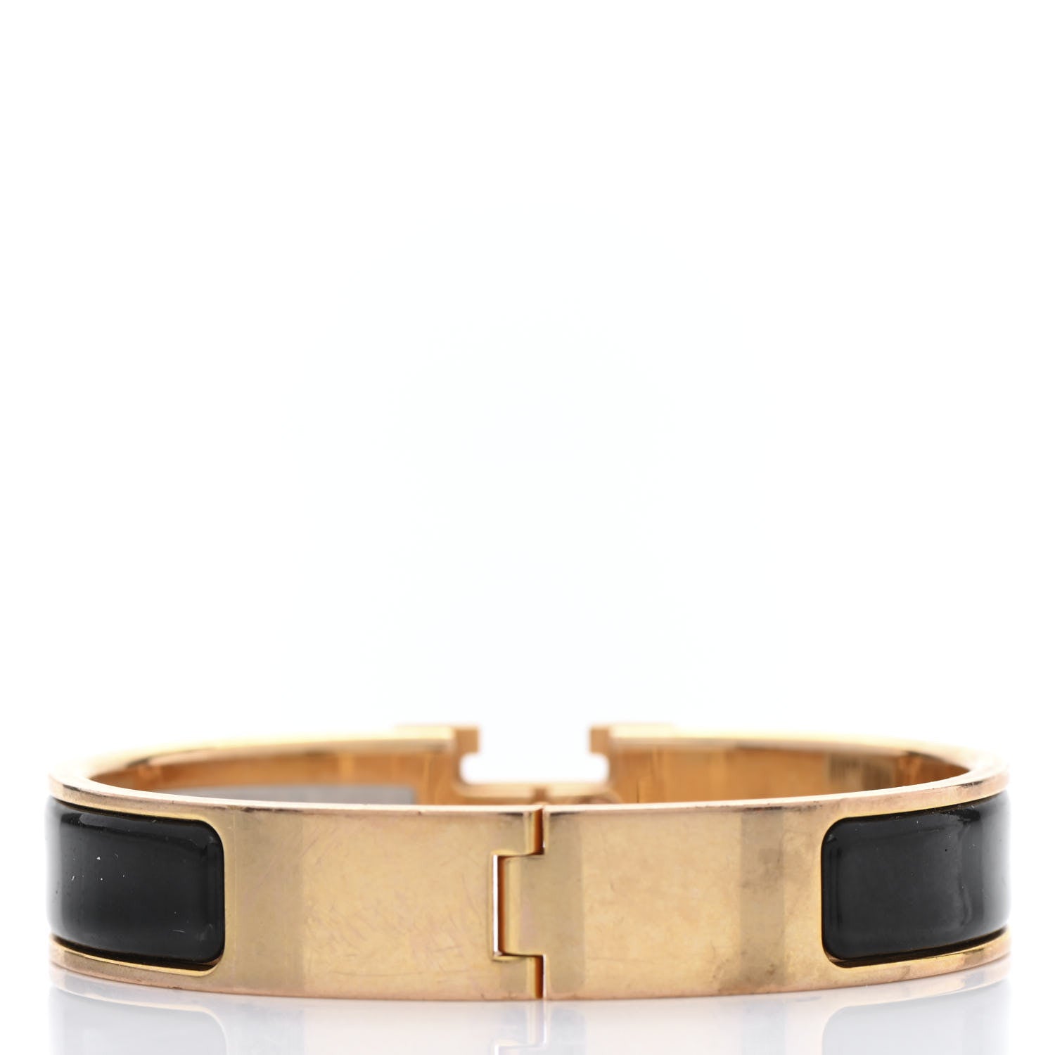Hermes Enamel Narrow Clic Clac H Bracelet PM Black 3 of 4