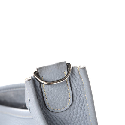 Hermes Taurillon Clemence Evelyne III GM Bleu Lin 11 of 11