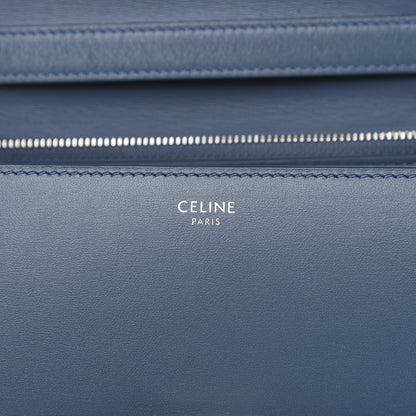 Celine Box Calfskin Medium Classic Box Flap Bag Blue Slate 6 of 11