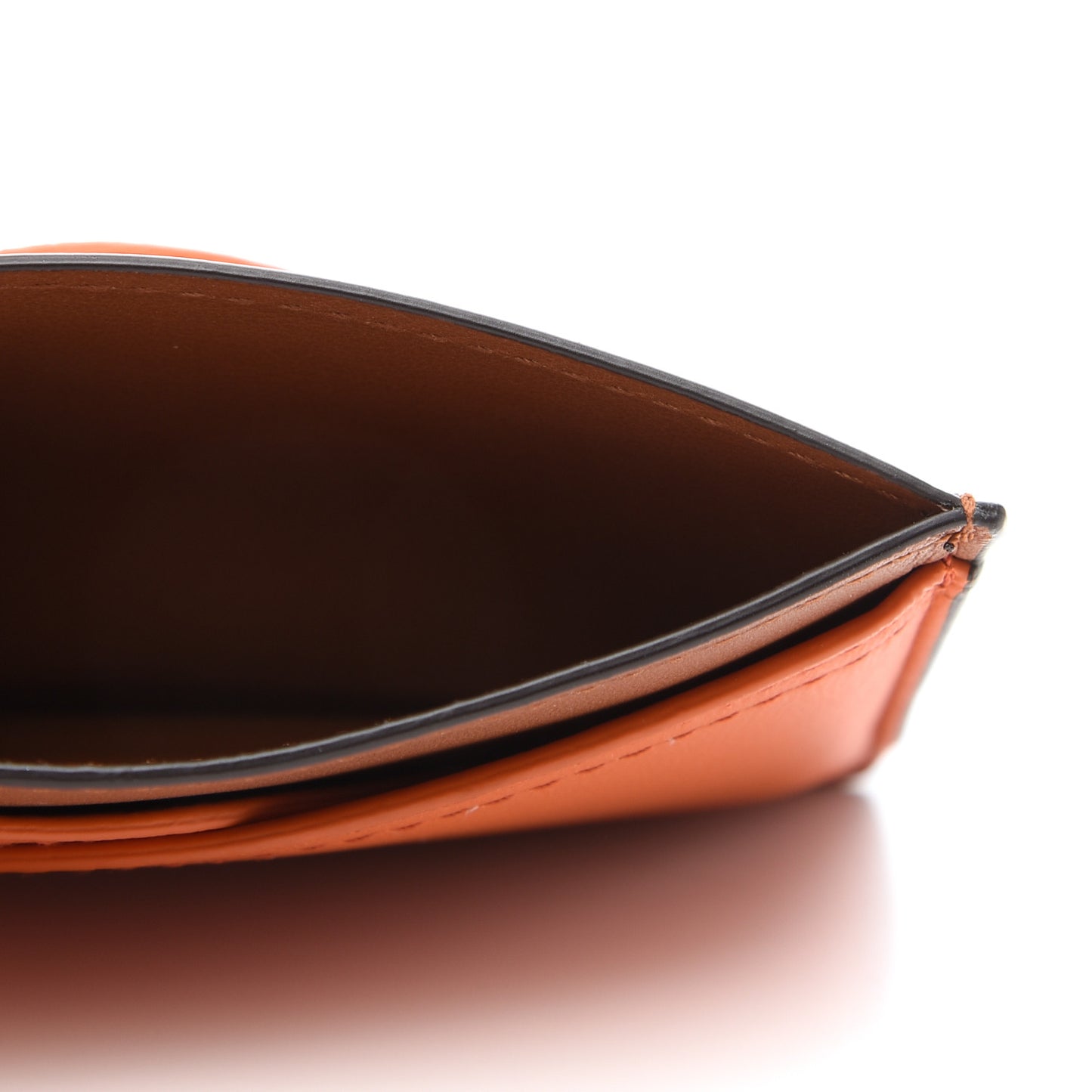 Nappa Card Holder Orange