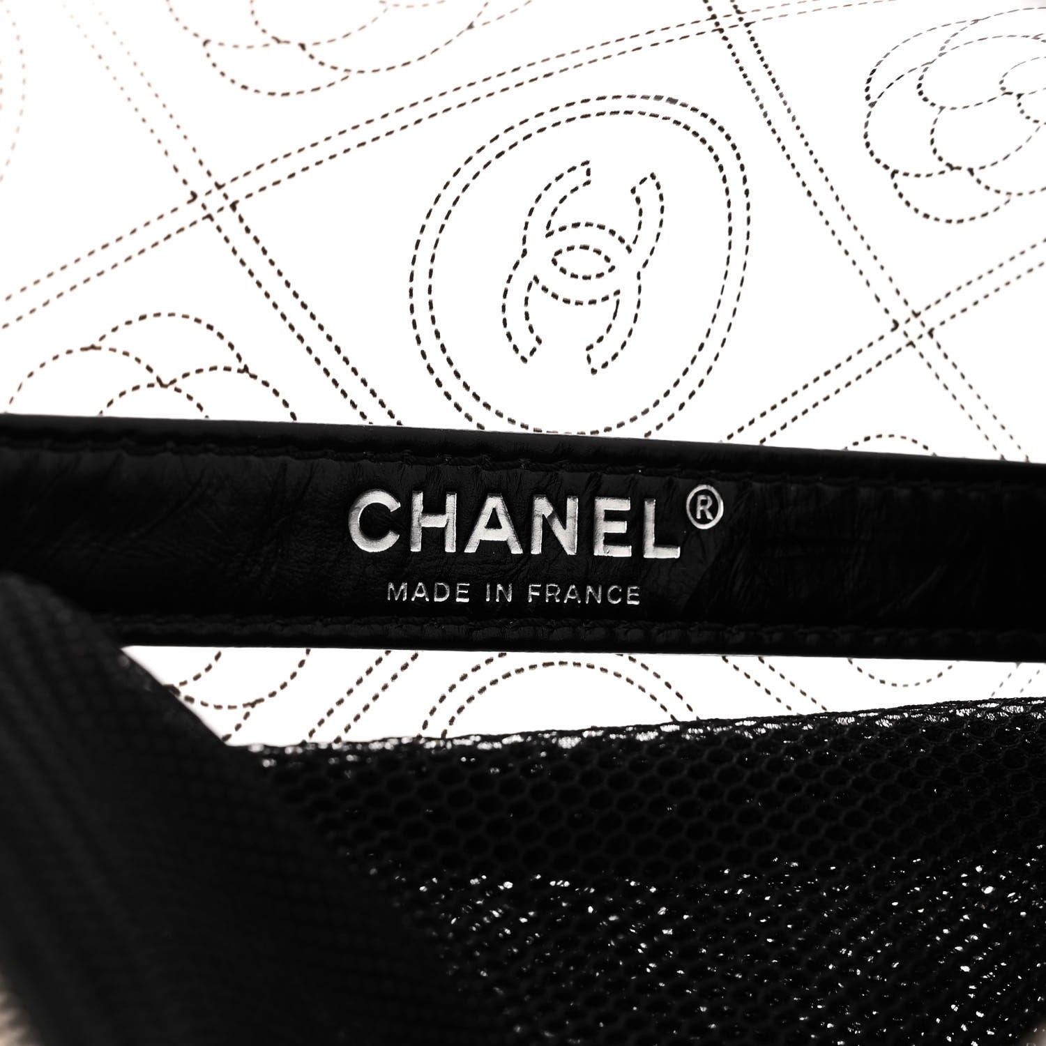 Chanel Crumpled Calfskin PVC Bucket Bag Black 7 of 11