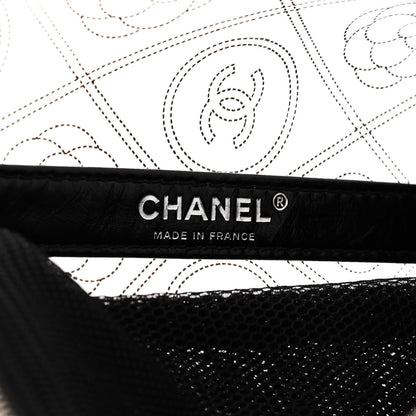 Chanel Crumpled Calfskin PVC Bucket Bag Black 7 of 11