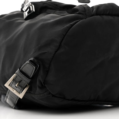 Prada Tessuto Nylon Vela Cinch Backpack Black 9 of 11