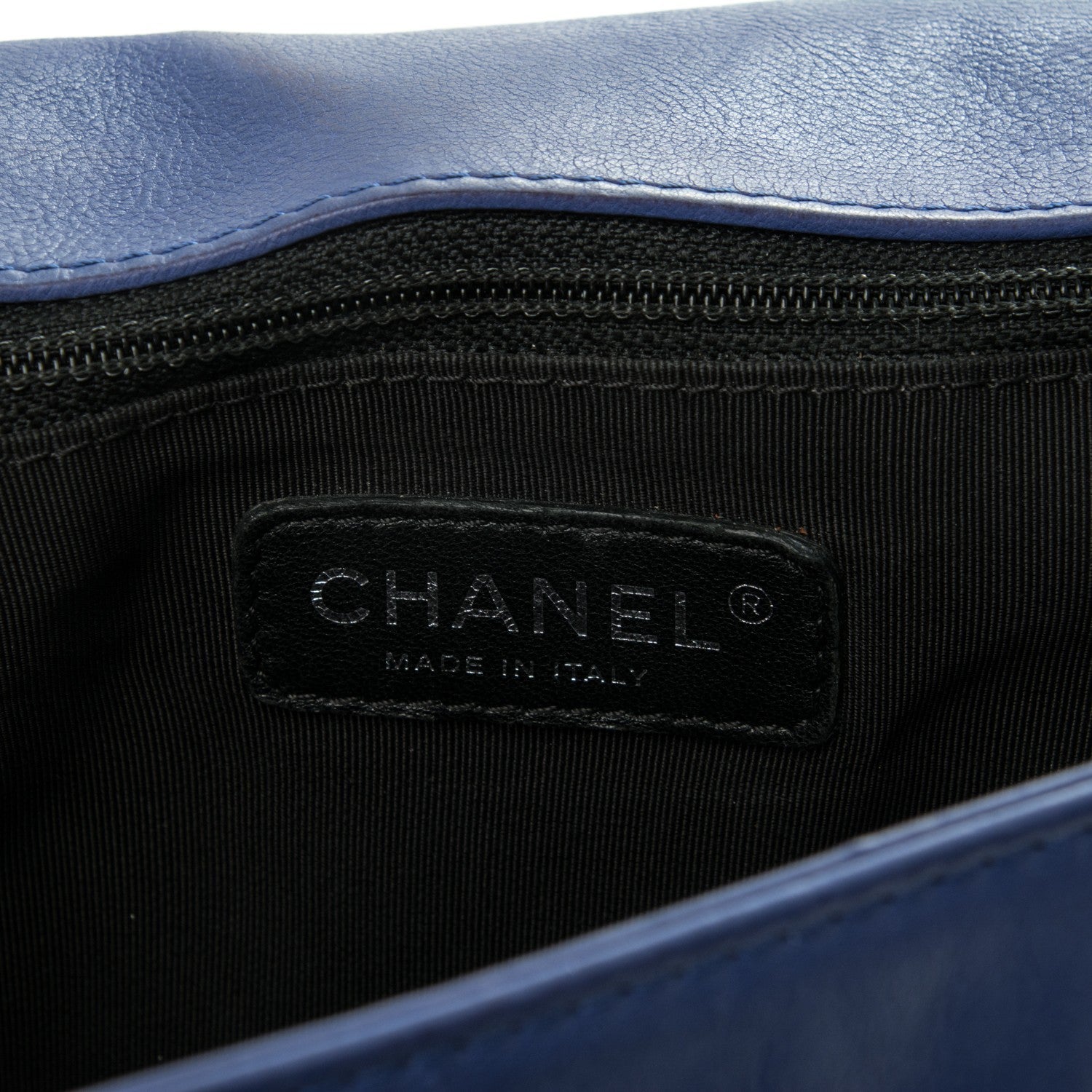 Chanel Calfskin Quilted Large Boy Flap Blue 6 of 14