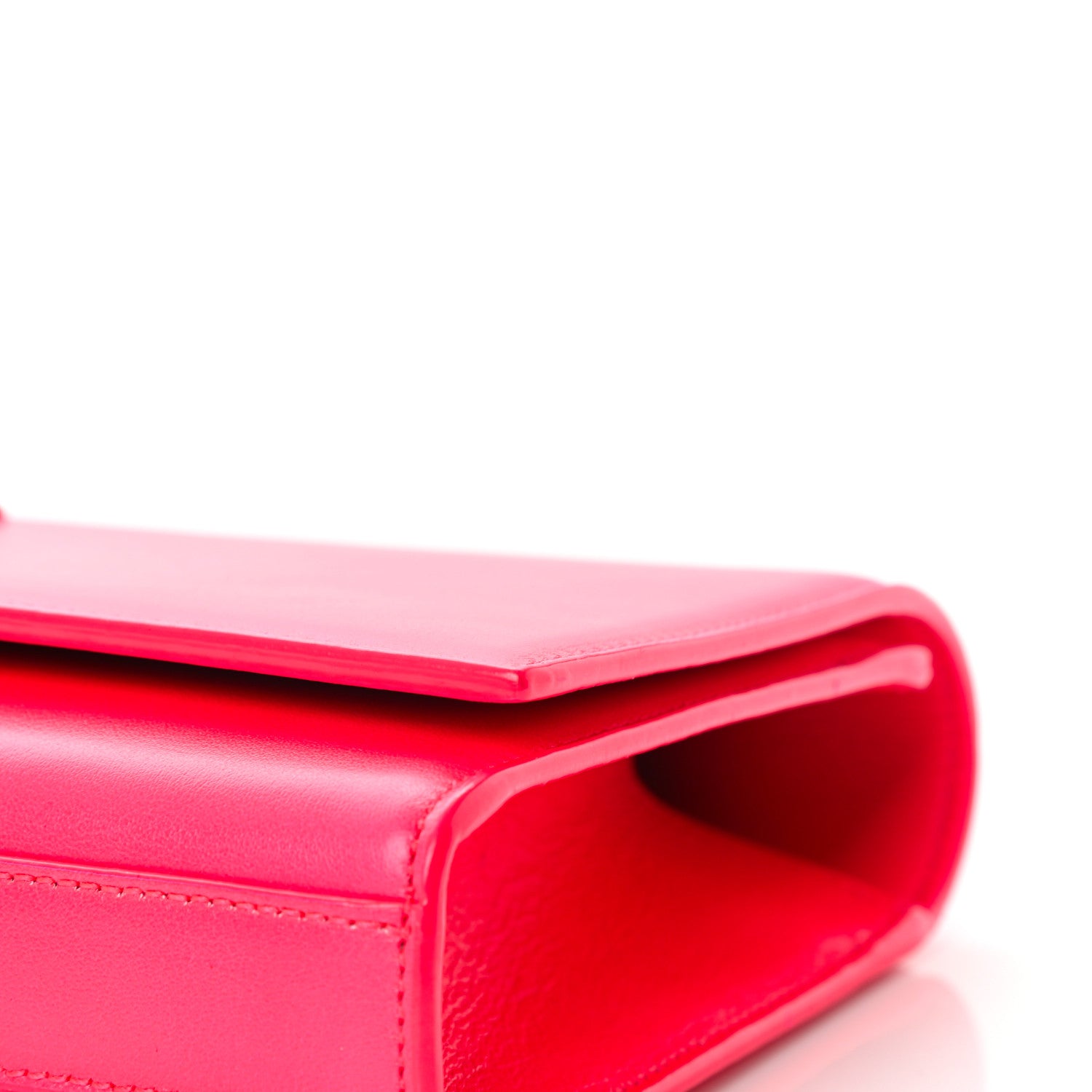 Saint Laurent Calfskin Classic Monogram Cassandre Clutch Lipstick Fuchsia 11 of 11