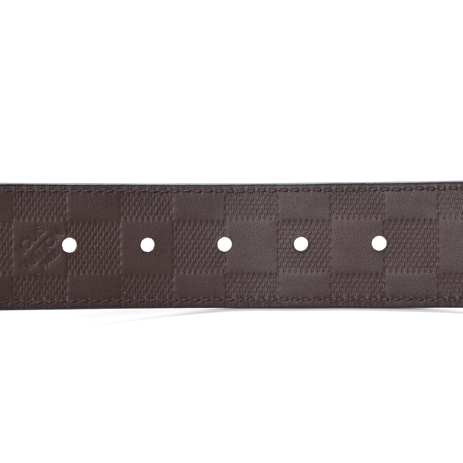 Louis Vuitton Damier Infini Calfskin 40mm Reversible Belt 100 Black Moka 5 of 7