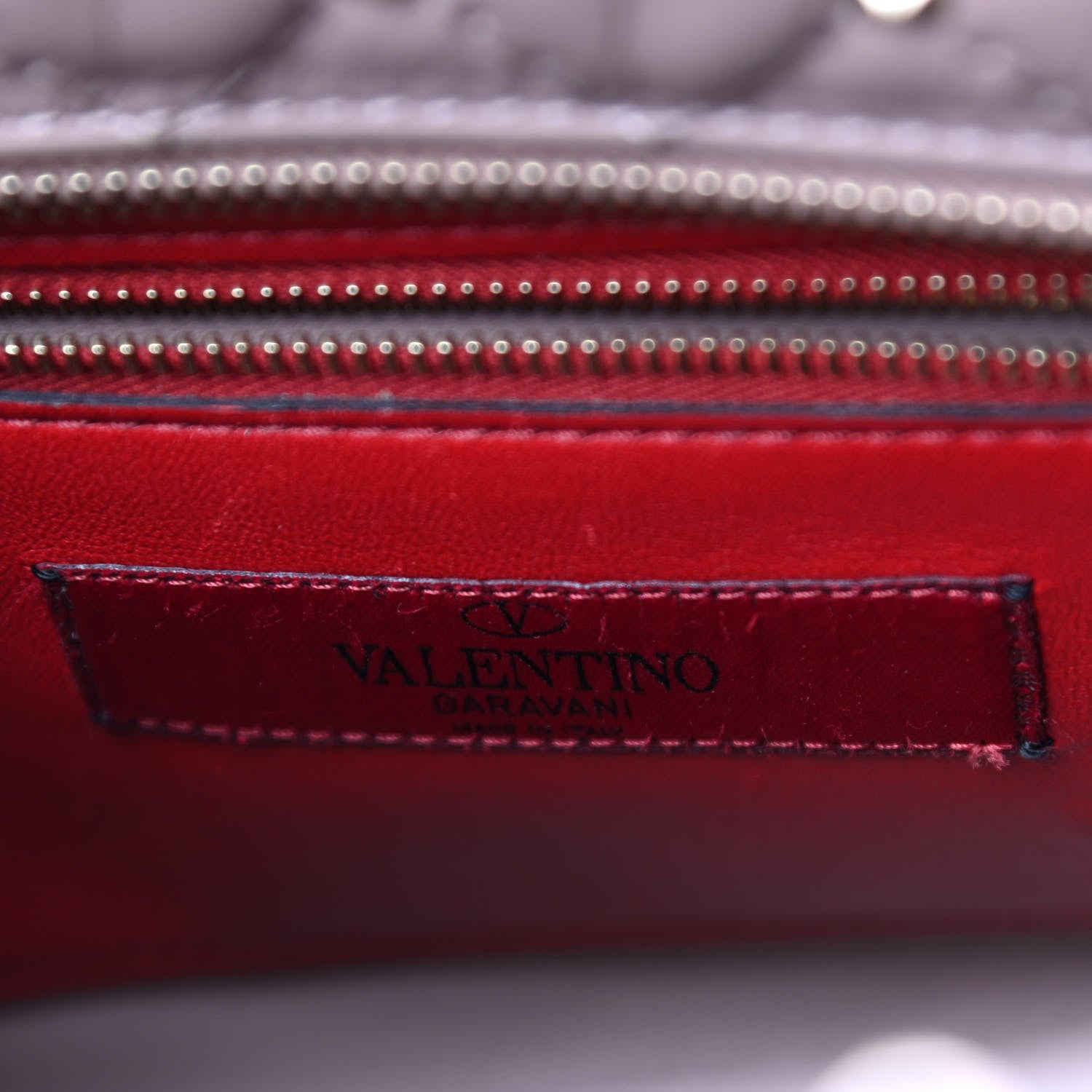Valentino Garavani Nappa Rockstud Spike Double Handle Tote Poudre 6 of 9