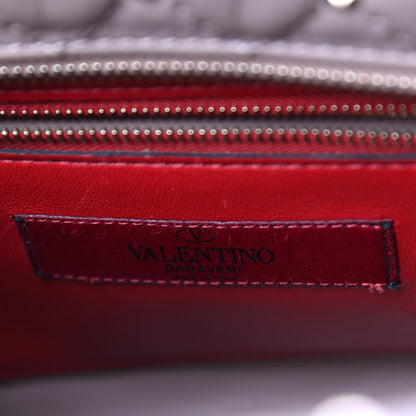 Valentino Garavani Nappa Rockstud Spike Double Handle Tote Poudre 6 of 9