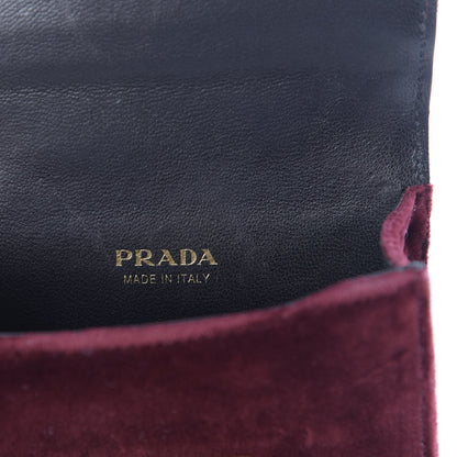 Prada Velvet Crocodile Micro Cahier Bag Ribes Black 6 of 11
