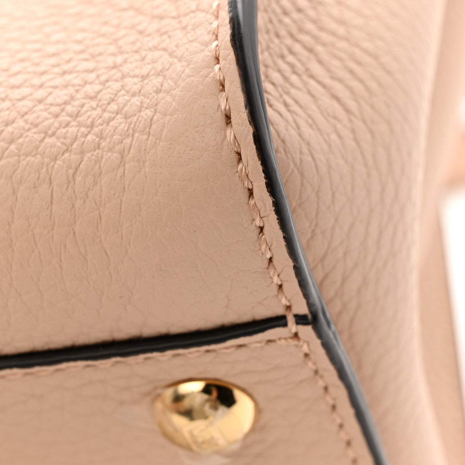 Fendi Cuoio Romano Selleria Mini Peekaboo Iconic Satchel Rosa Plaster 11 of 14