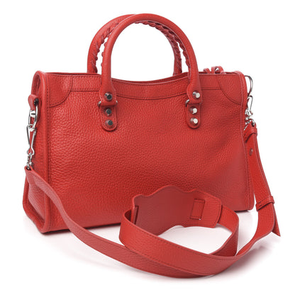 Balenciaga Vibrato Calfskin Classic Silver Hardware S City Rouge Cerise 2 of 8