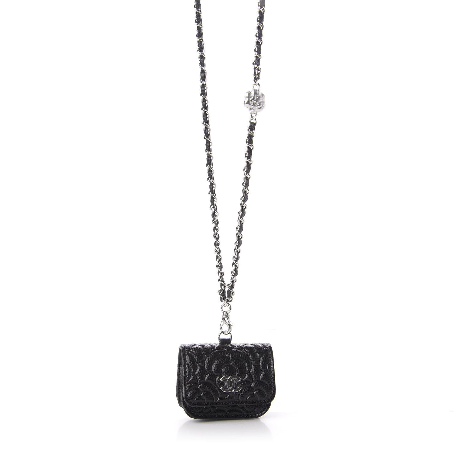 Caviar Camellia Embossed Airpods Pro Case Black