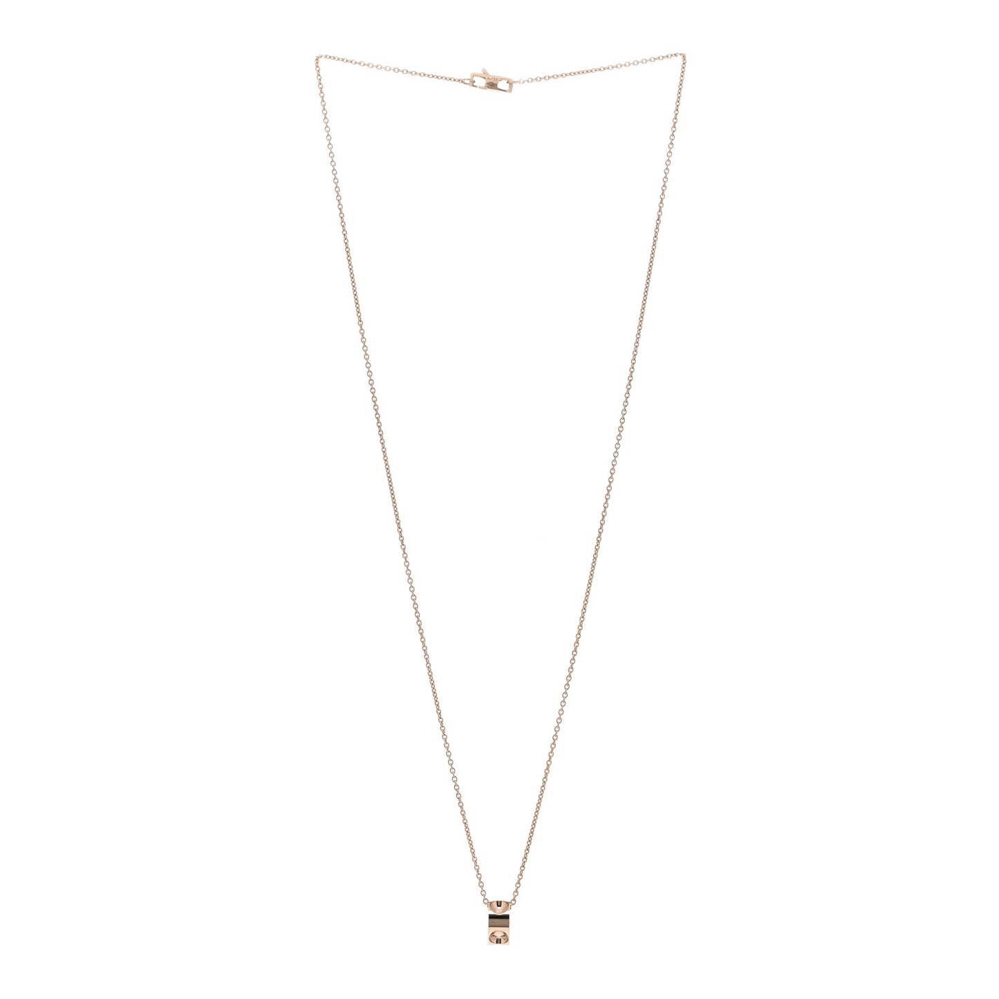 18K Pink Gold Empreinte Pendant Necklace
