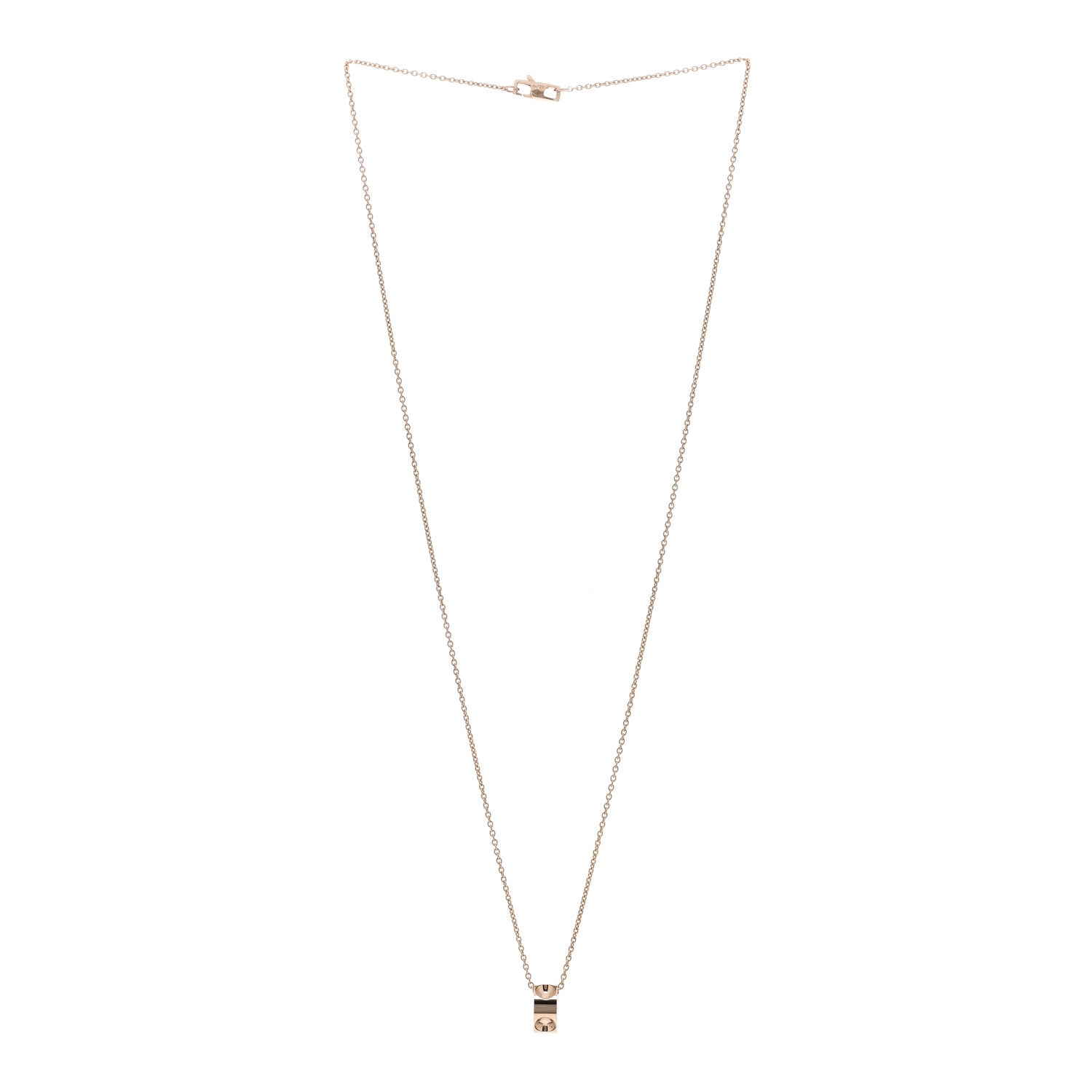 Louis Vuitton 18K Pink Gold Empreinte Pendant Necklace 3 of 4