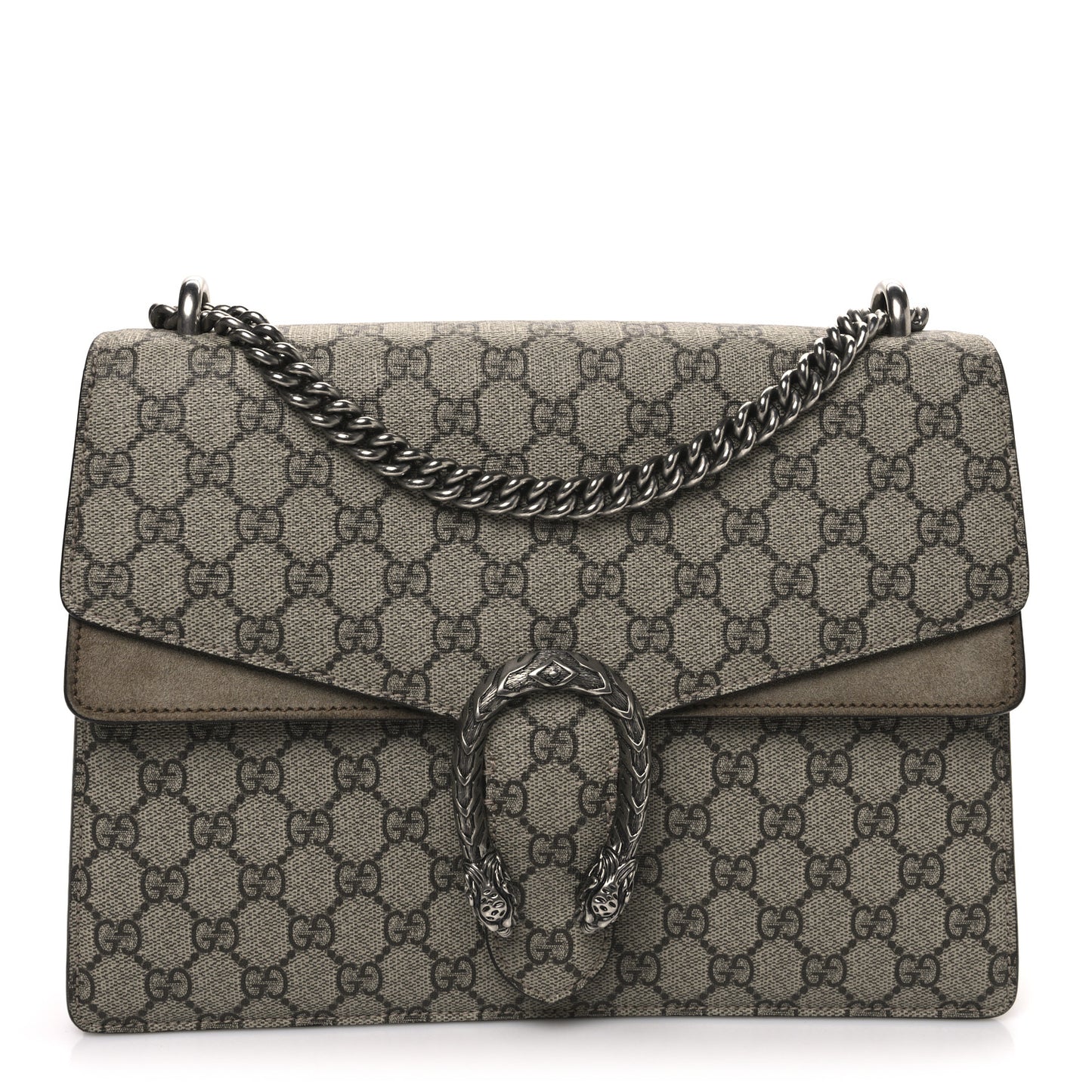 GG Supreme Monogram Medium Dionysus Shoulder Bag Taupe