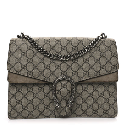 Gucci GG Supreme Monogram Medium Dionysus Shoulder Bag Taupe 1 of 10