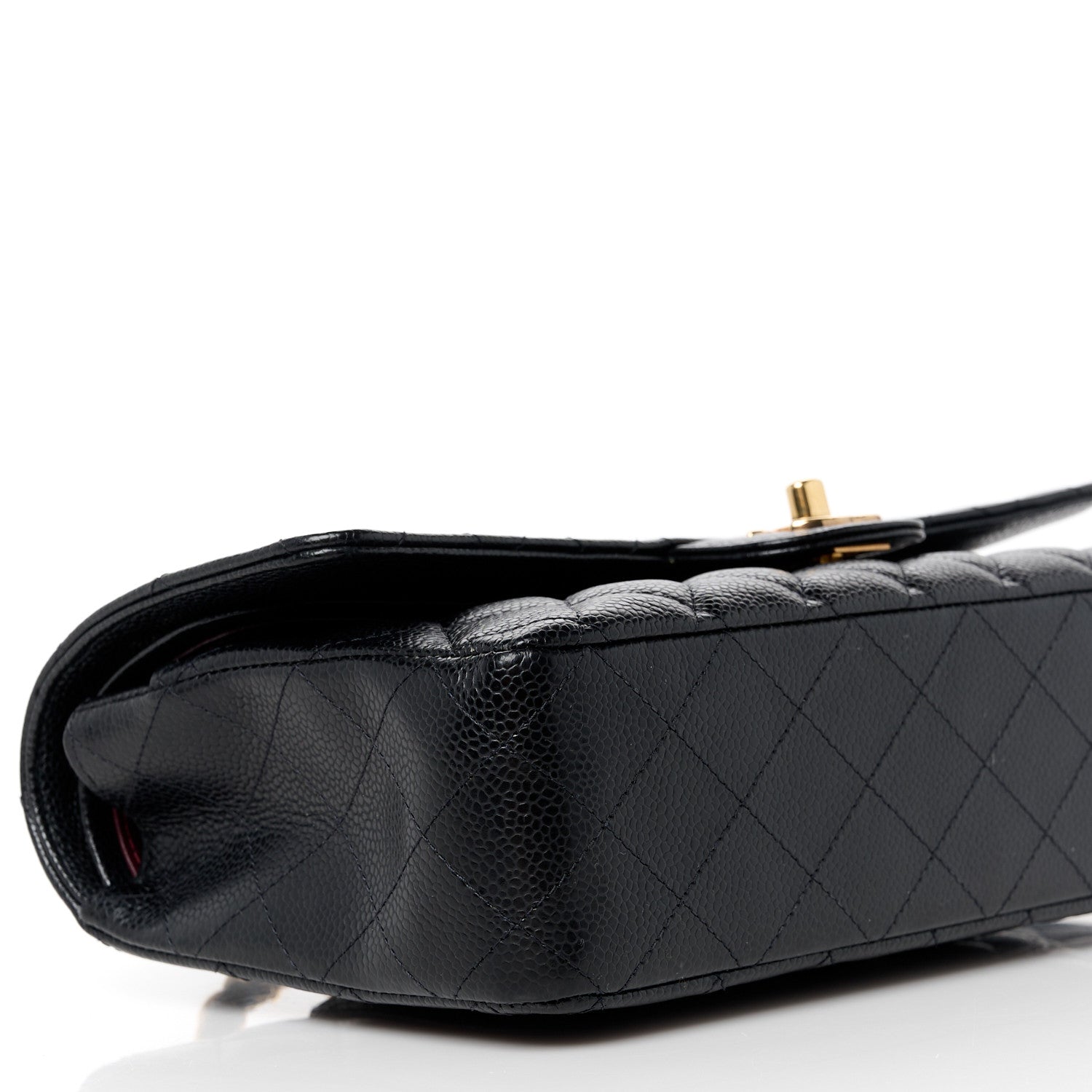 Chanel Caviar Quilted Medium Double Flap Black 10 of 11