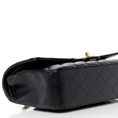 Chanel Caviar Quilted Medium Double Flap Black 10 of 11