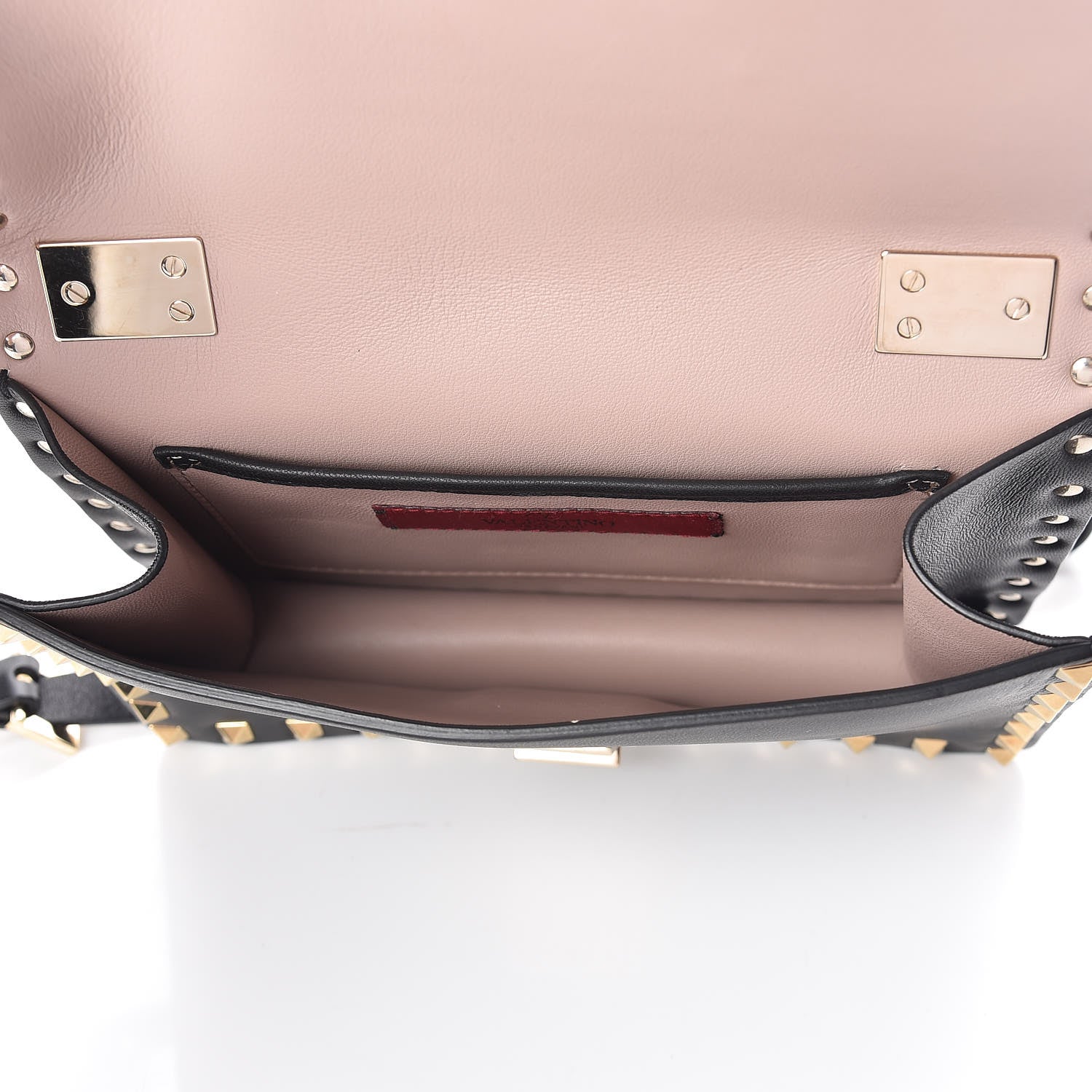 Valentino Garavani Calfskin Rockstud Top Handle Crossbody Black 5 of 8