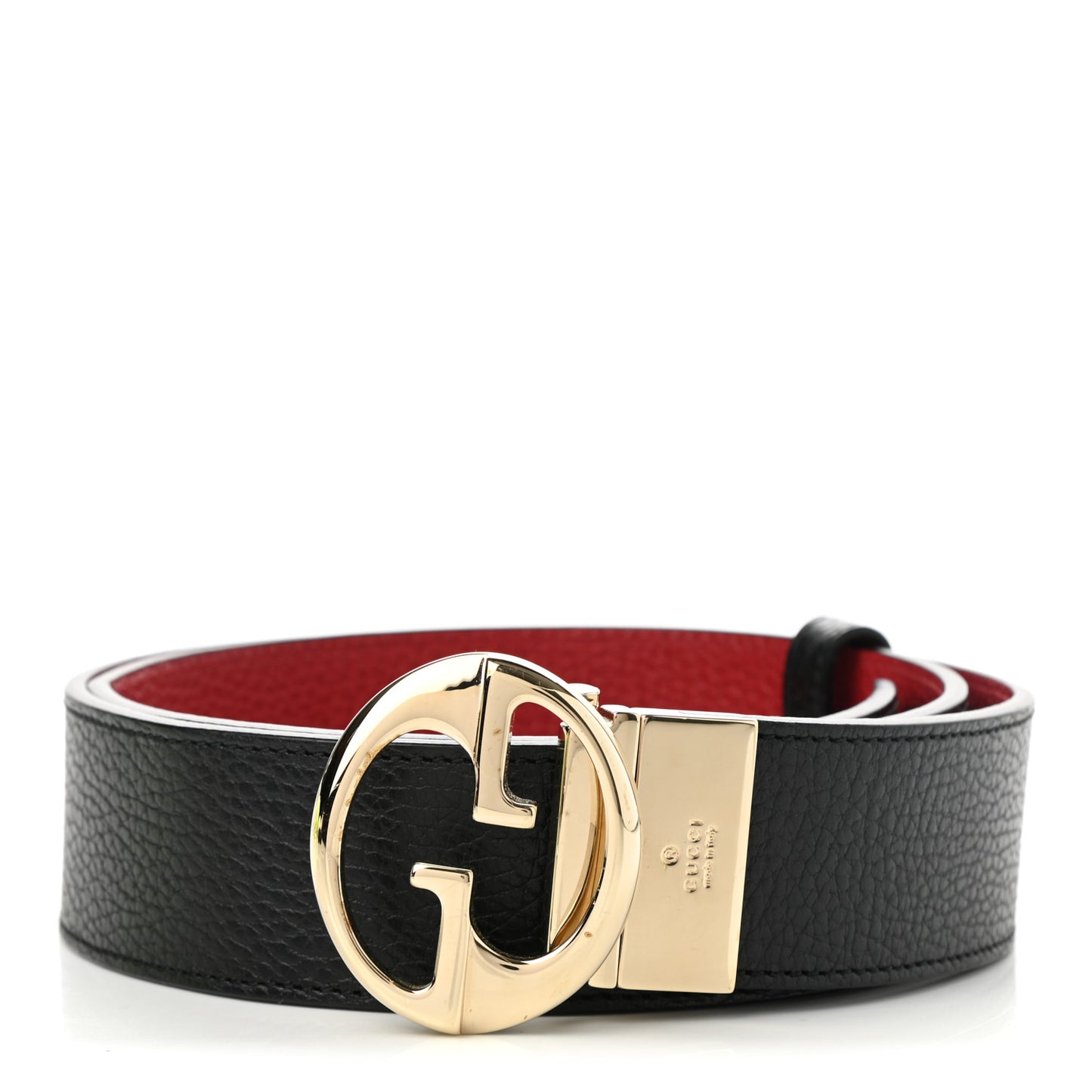 Calfskin 1973 Reversible Belt 95 38 Black Red