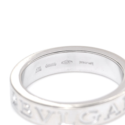 Bulgari 18K White Gold Diamond B.Zero1 Essential Band Ring 50 5.25 4 of 4