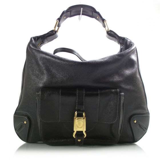 Leather Courtney Bag Black