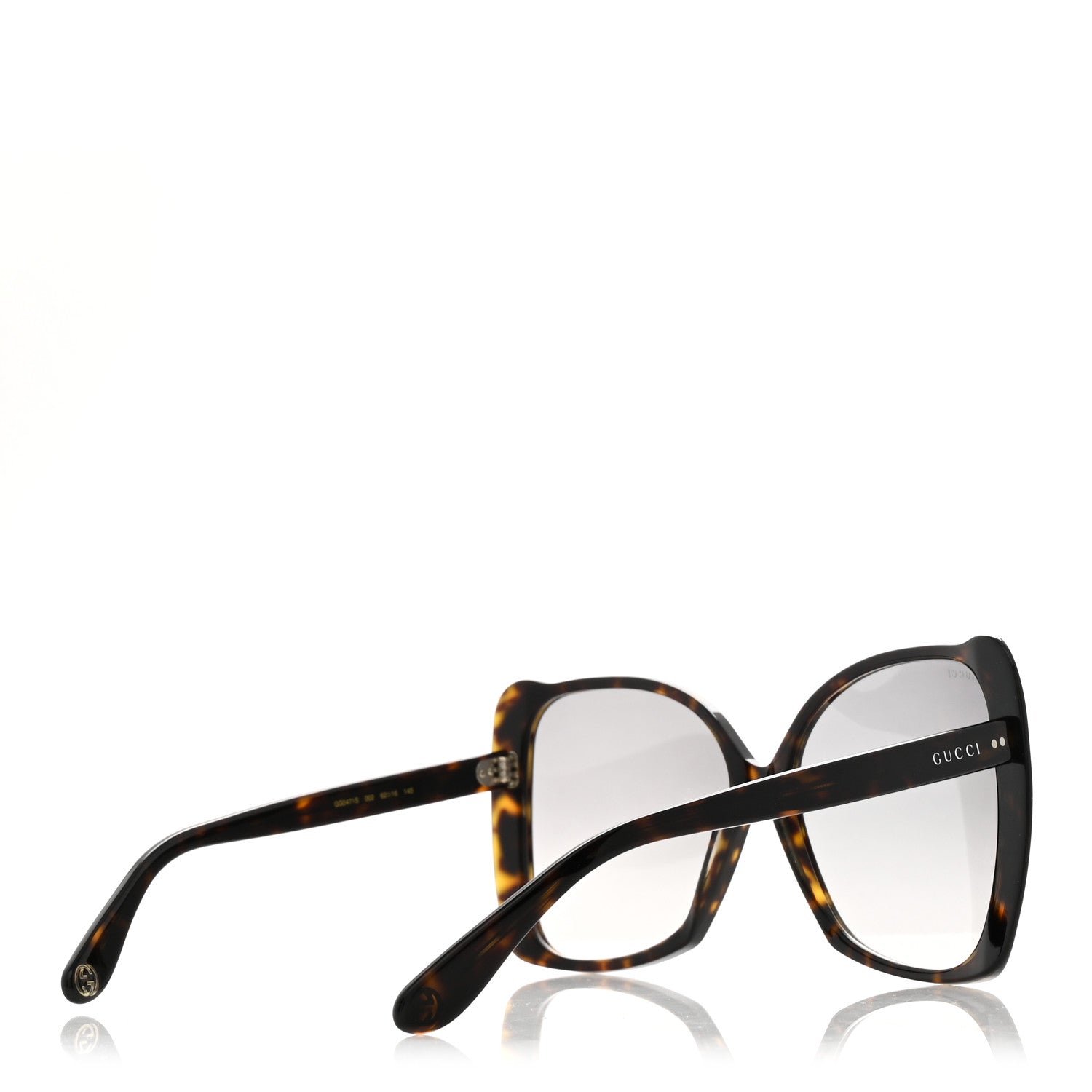Gucci Acetate Oversize Square Frame GG0471S Sunglasses Tortoise 4 of 7