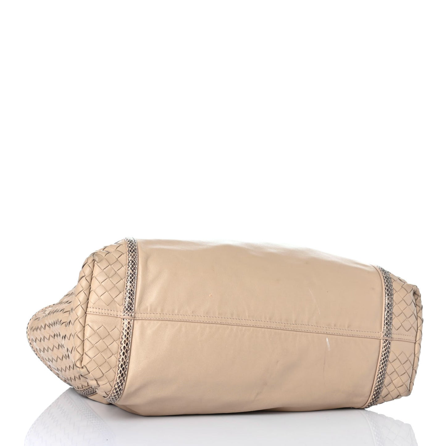 Nappa Ayers Intrecciato Tote Beige