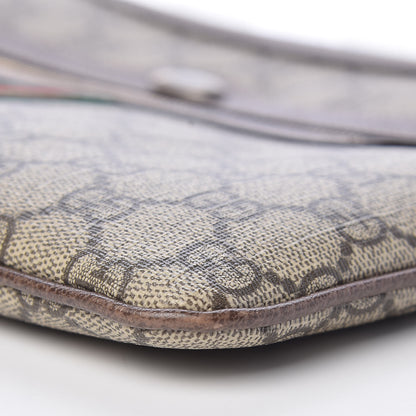 Gucci GG Supreme Monogram Large Ophidia Pouch Clutch Brown 9 of 10