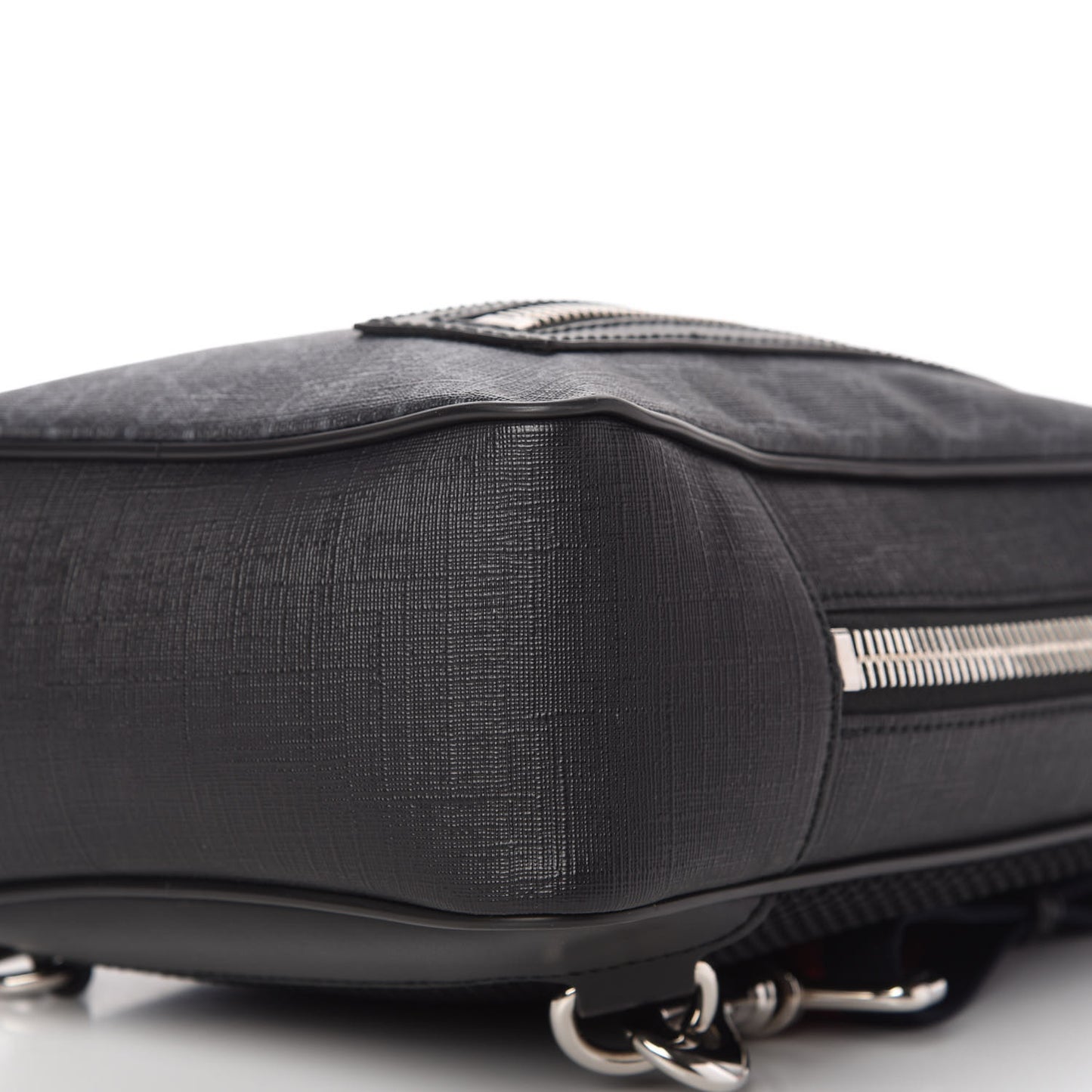GG Supreme Monogram Web Belt Bag Black Grey