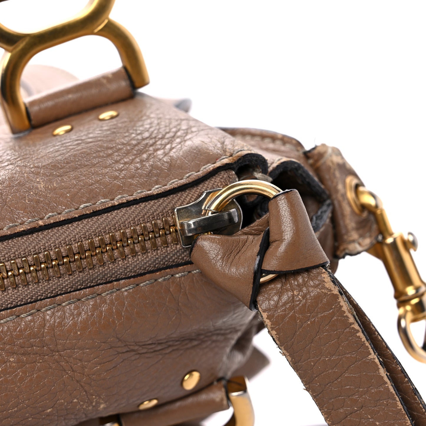 Calfskin Medium Marcie Satchel Nut