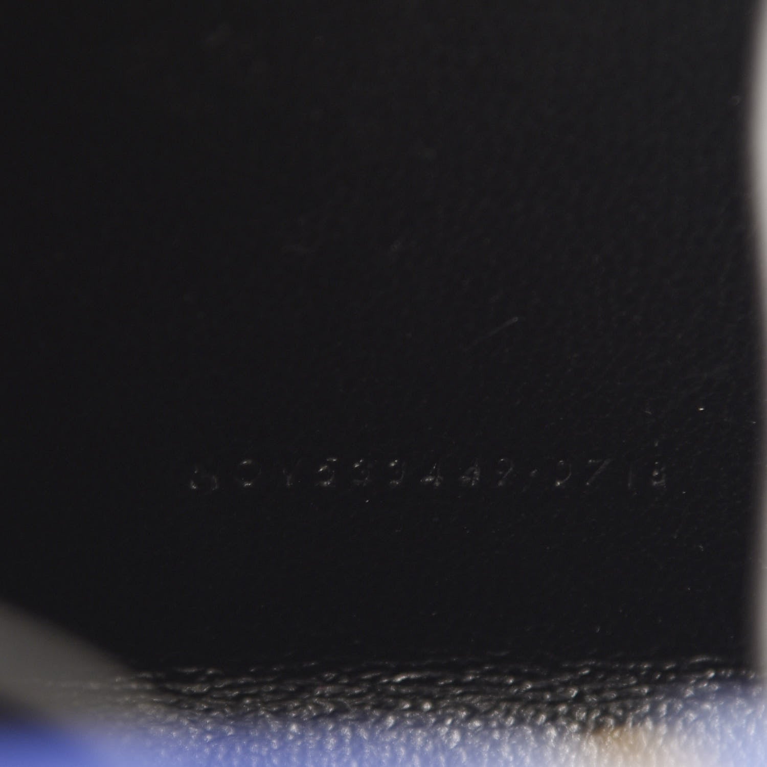 Saint Laurent Lambskin Pyramid Clutch Blue 6 of 11