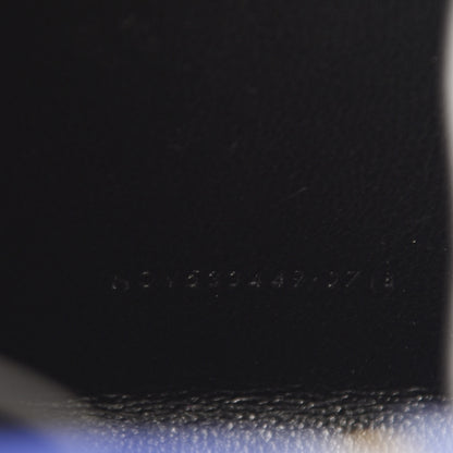 Saint Laurent Lambskin Pyramid Clutch Blue 6 of 11