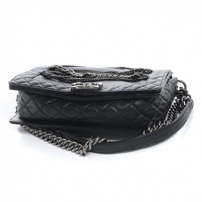 Chanel Calfskin Enchained Medium Boy Flap Black 4 of 8
