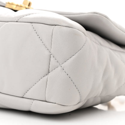 Chanel Lambskin Quilted Medium Chanel 19 Flap Grey 10 of 10