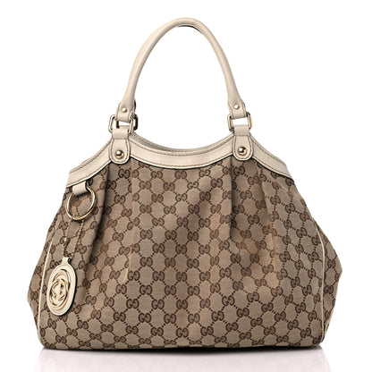 Gucci Monogram Medium Sukey Tote Off White 1 of 16