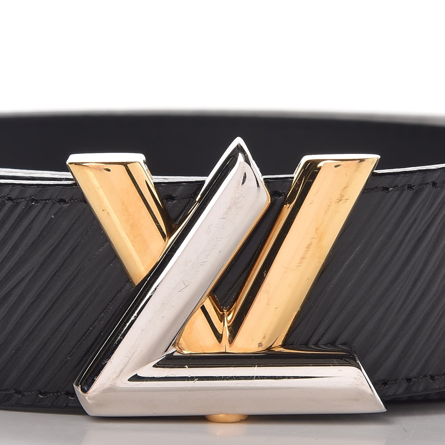 Louis Vuitton Epi 40mm LV Twist Belt 85 34 Black 3 of 8