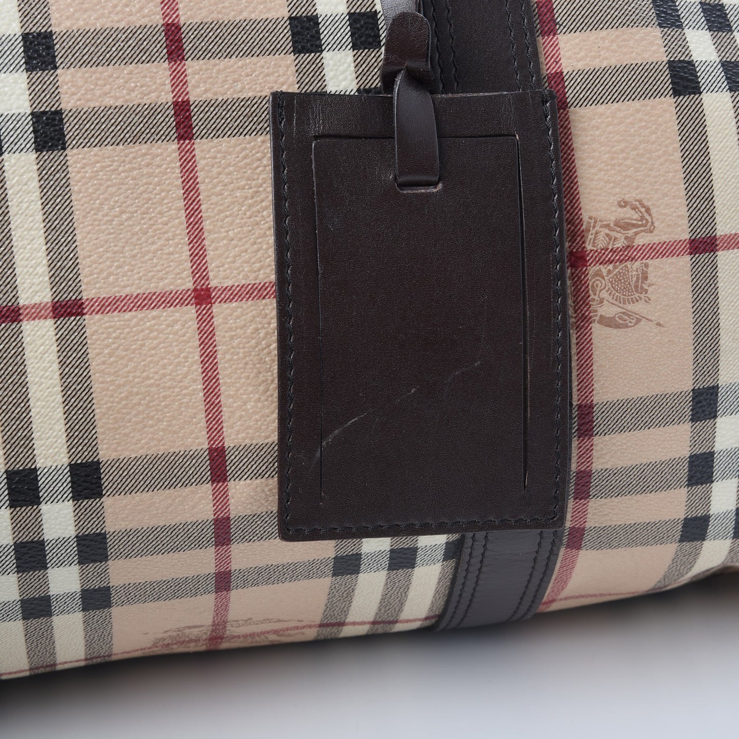Haymarket Check Duffle Bag Dark Brown