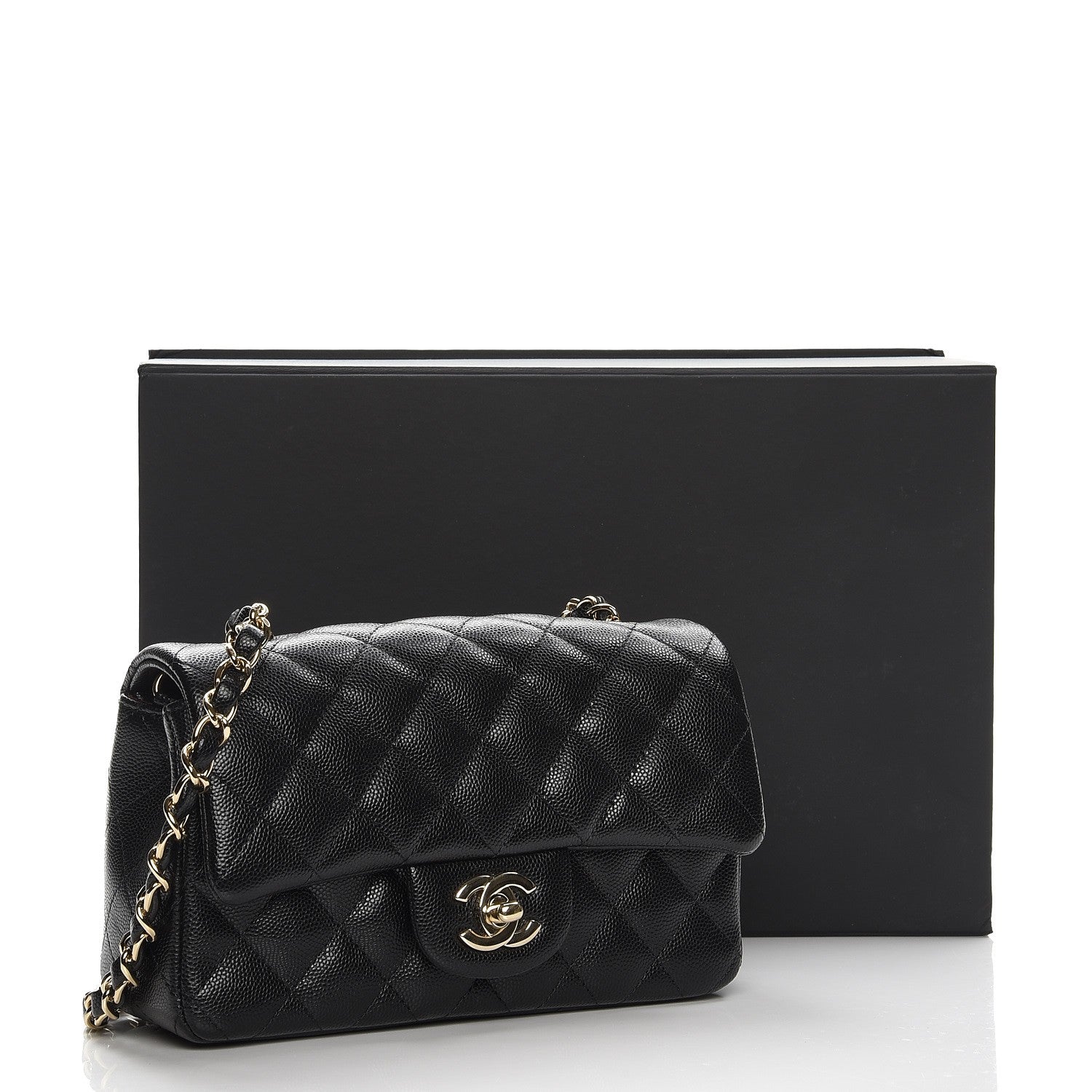 Chanel Caviar Quilted Mini Rectangular Flap Black 8 of 8